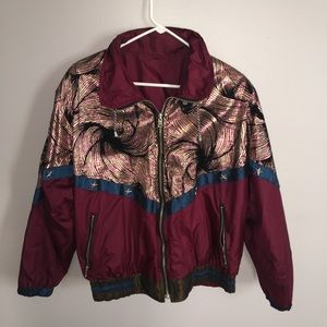 Vintage colorful windbreaker